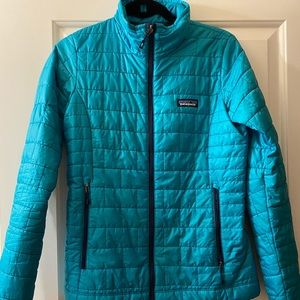 Patagonia Nano Puff Jacket, XS, Turquoise,rare, sold out
